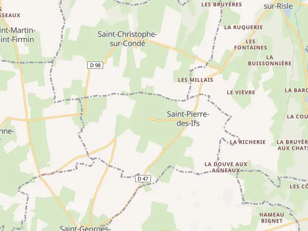 Plan de Saint-Pierre-des-Ifs