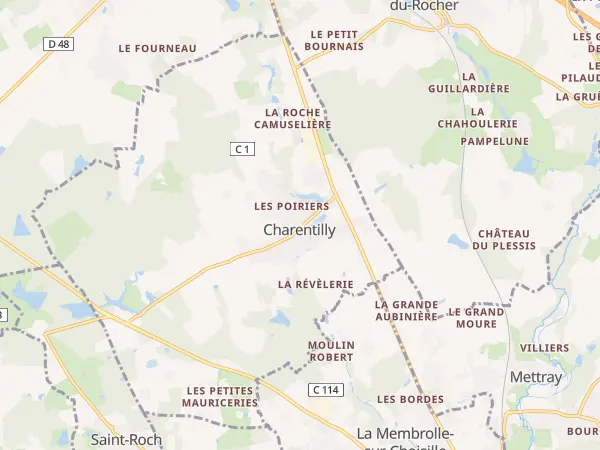 Plan de Charentilly