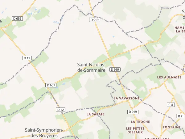 Plan de Saint-Nicolas-de-Sommaire