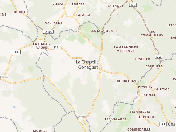 Plan de La Chapelle-Gonaguet