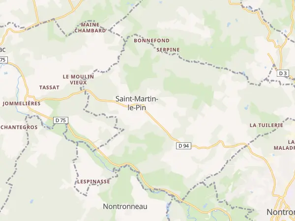 Plan de Saint-Martin-le-Pin