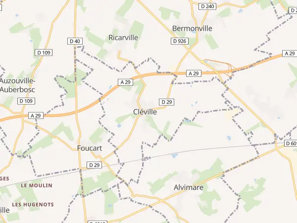 Plan de Cléville