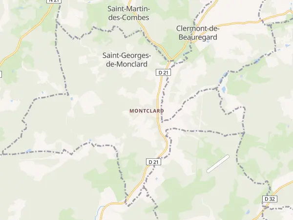 Plan de Saint-Georges-de-Montclard