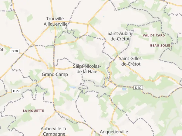 Plan de Saint-Nicolas-de-la-Haie