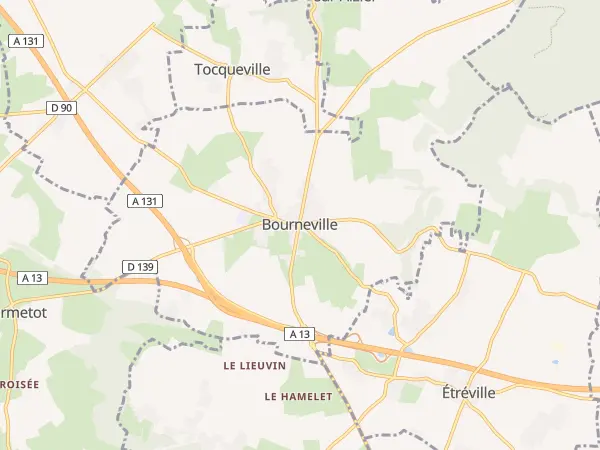 Plan de Bourneville-Sainte-Croix