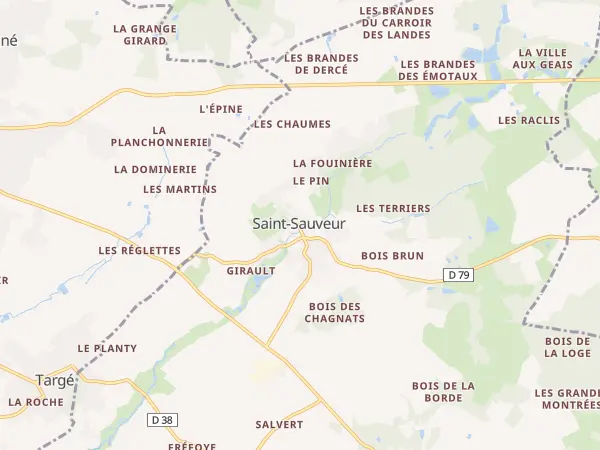 Plan de Senillé-Saint-Sauveur