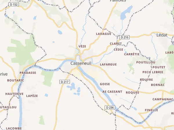 Plan de Casseneuil
