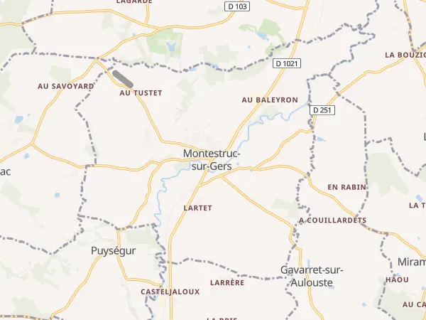 Plan de Montestruc-sur-Gers