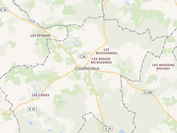 Plan de Coudrecieux