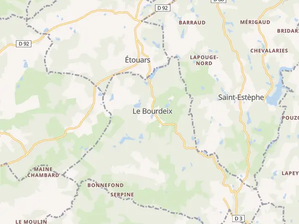 Plan du Bourdeix