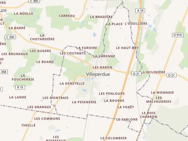 Plan de Villeperdue