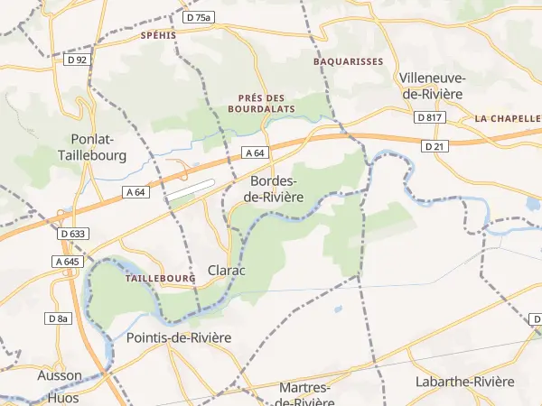 Plan de Bordes-de-Rivière