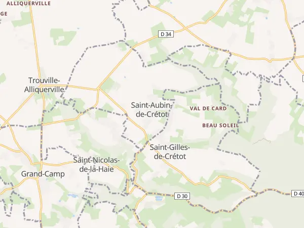 Plan de Saint-Aubin-de-Crétot