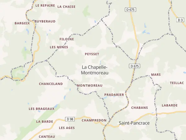 Plan de La Chapelle-Montmoreau
