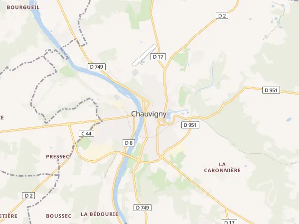 Plan de Chauvigny