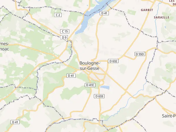 Plan de Boulogne-sur-Gesse
