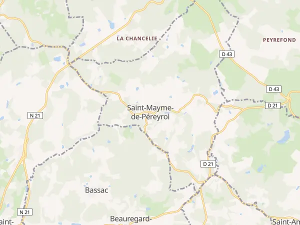 Plan de Saint-Mayme-de-Péreyrol