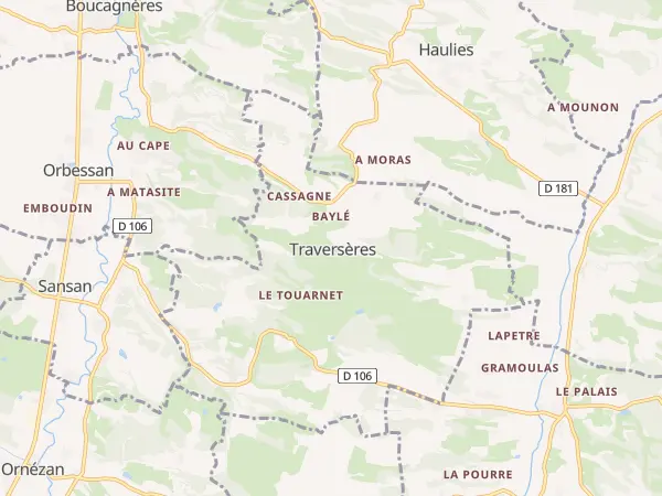 Plan de Traversères