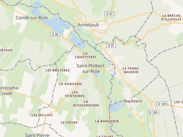 Plan de Saint-Philbert-sur-Risle