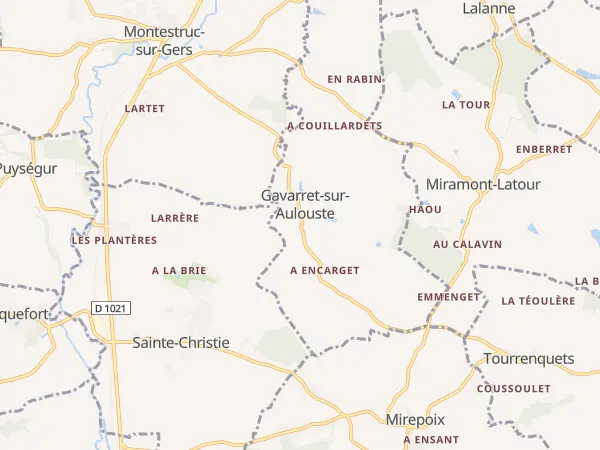 Plan de Gavarret-sur-Aulouste