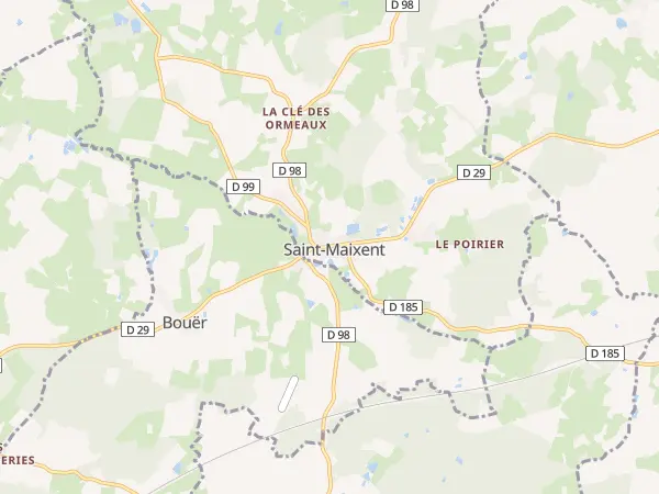 Plan de Saint-Maixent