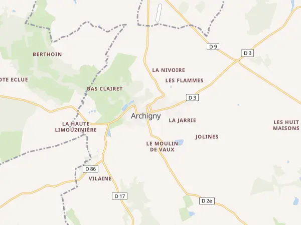 Plan de Archigny