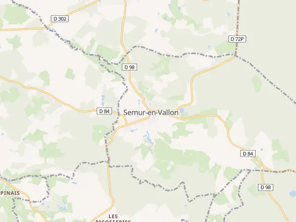 Plan de Semur-en-Vallon