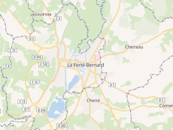 Plan de La Ferté-Bernard