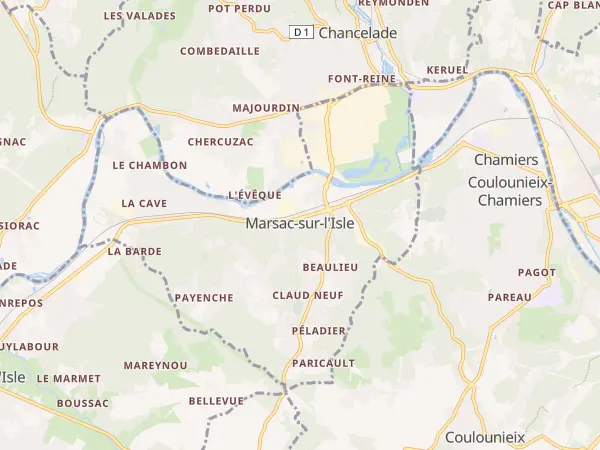 Plan de Marsac-sur-l’Isle
