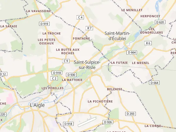 Plan de Saint-Sulpice-sur-Risle