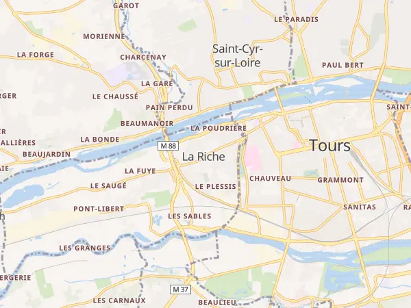 Plan de La Riche