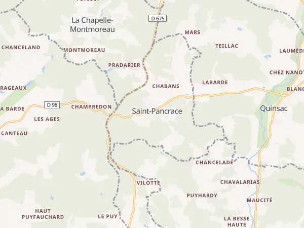 Plan de Saint-Pancrace