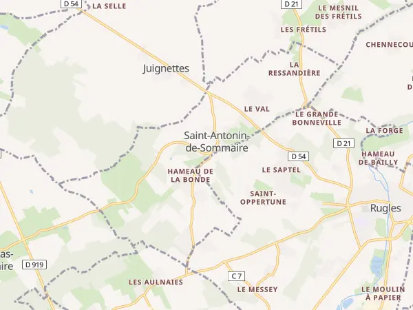 Plan de Saint-Antonin-de-Sommaire