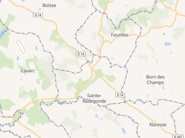 Plan de Sainte-Radegonde