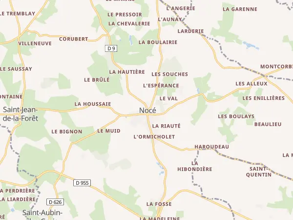 Plan de Perche en Nocé