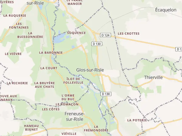 Plan de Glos-sur-Risle