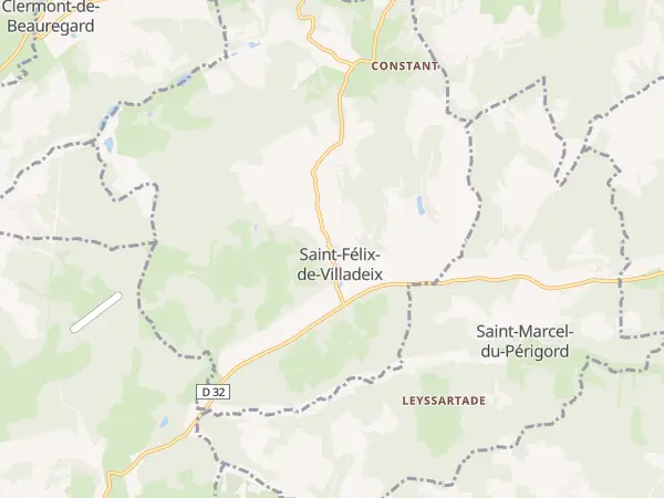 Plan de Saint-Félix-de-Villadeix