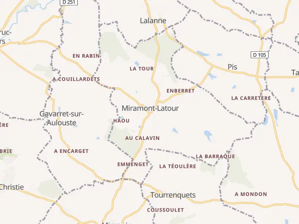 Plan de Miramont-Latour