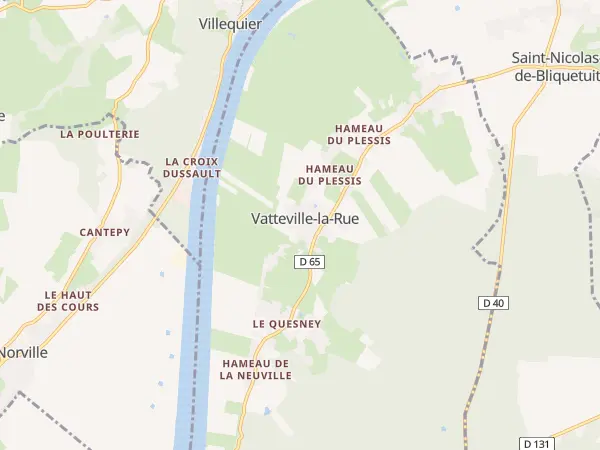Plan de Vatteville-la-Rue