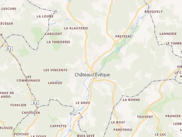 Plan de Château-l’Évêque