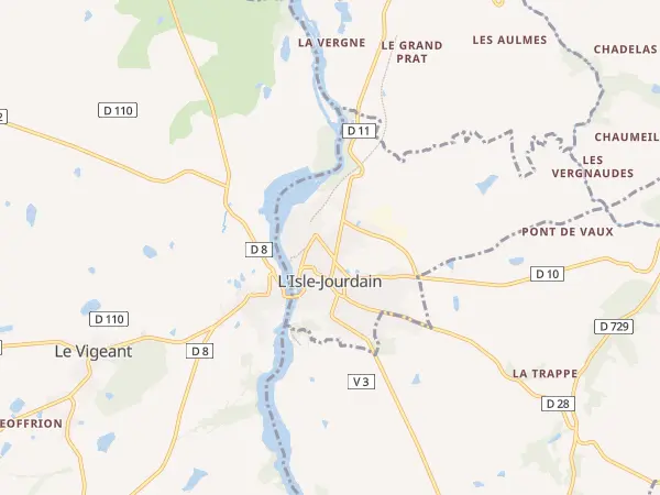 Plan de L’Isle-Jourdain