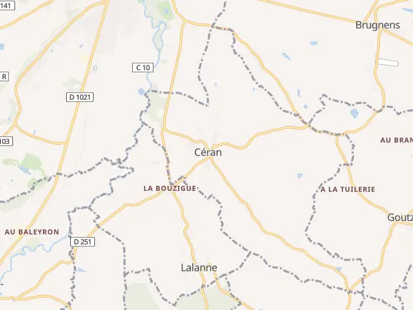 Plan de Céran