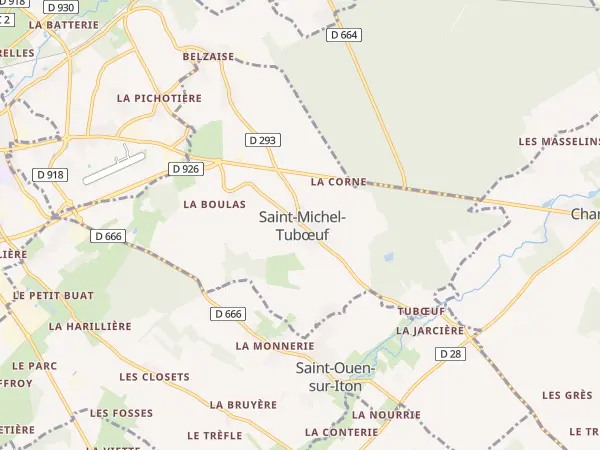 Plan de Saint-Michel-Tubœuf