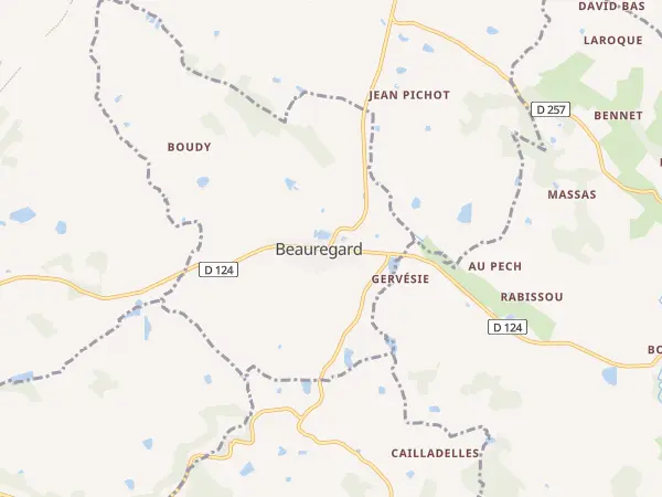 Plan de Boudy-de-Beauregard