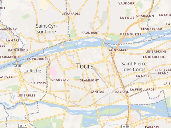 Plan de Tours