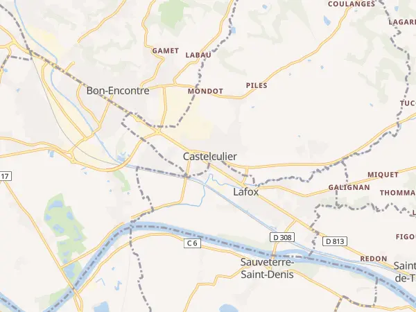 Plan de Castelculier