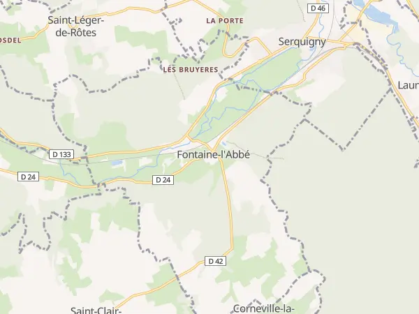 Plan de Fontaine-l’Abbé
