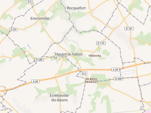 Plan de Hautot-le-Vatois
