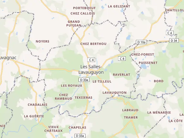 Plan des Salles-Lavauguyon