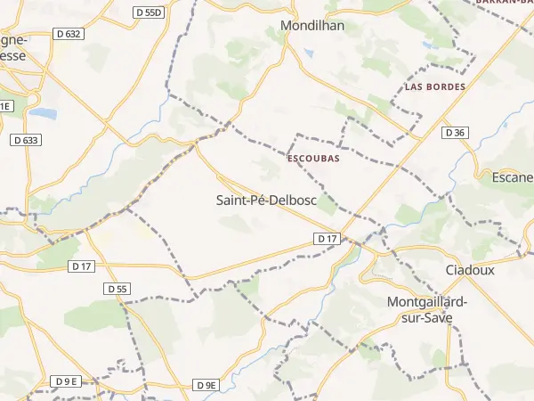 Plan de Saint-Pé-Delbosc